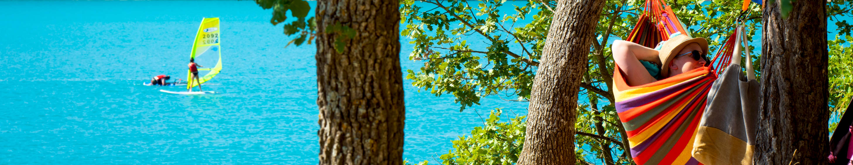 hamac au bord du lac de sainte croix