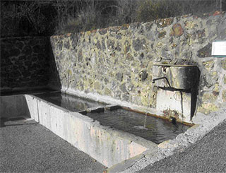 Laundry and fountain of the lower village